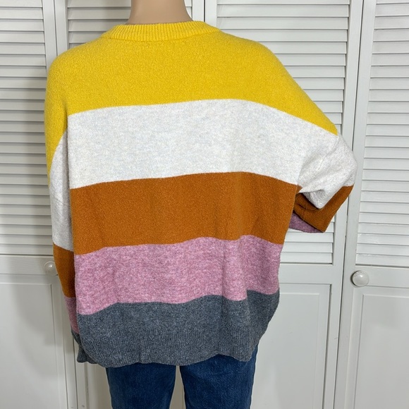 Madewell Crofton Striped Pullover Sweater in Coziest Yarn Large - Picture 10 of 12